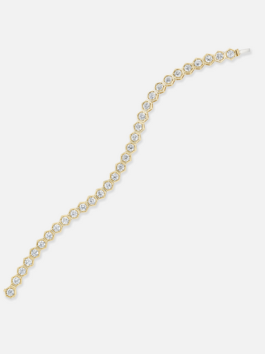 Großes Diamant-Tennisarmband