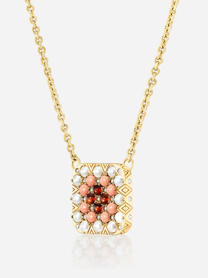 16-18" Granny Squares "Agnes" Pendant Necklace