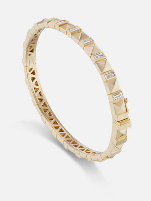 Pyramid Stud Bangle Diamond Size 17 MCM