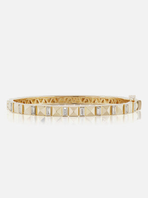 Pyramid Stud Bangle Diamond Size 17 MCM