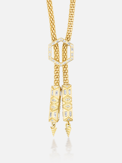 Lasso Chain Bolo Necklace