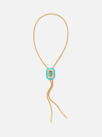 Sierra Bicolor Tourmaline Bolo Necklace 8.67ct