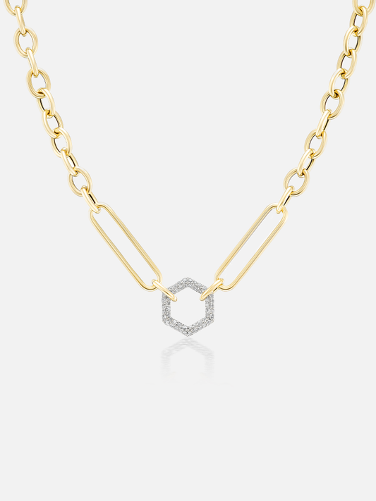 18" Stirrup Cable Chain Hexagon