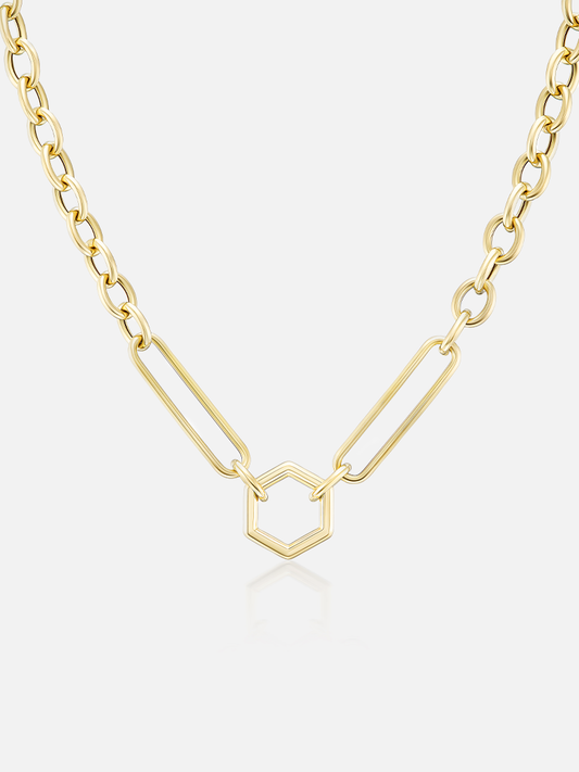 18" Stirrup Cable Chain Hexagon