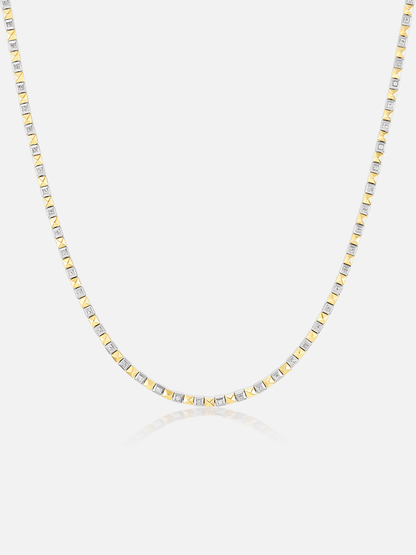 16" Checkerboard Tennis Necklace