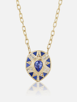 Cleopatra's Tear Pendant Necklace Tanzanite MCM