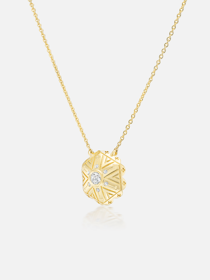 Mini Concho Pendant Necklace