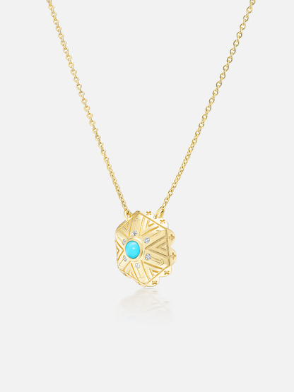 Mini Concho Pendant Necklace