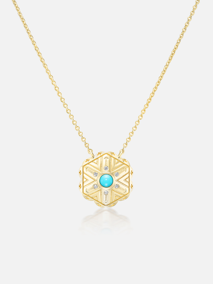 Mini Concho Pendant Necklace