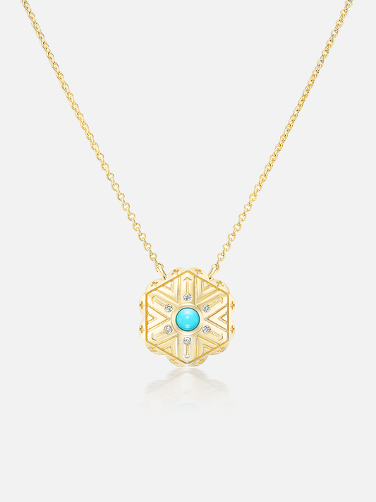 Mini Concho Pendant Necklace