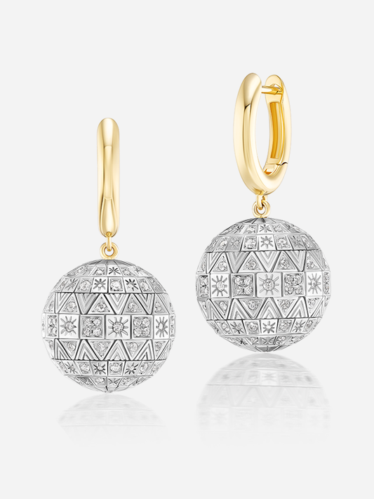 Disco Huggie Earrings