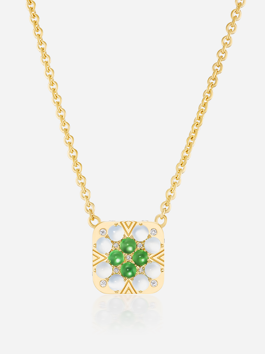 16-18" Granny Squares "Dorothy" Pendant Necklace