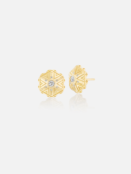 Concho Stud Earrings