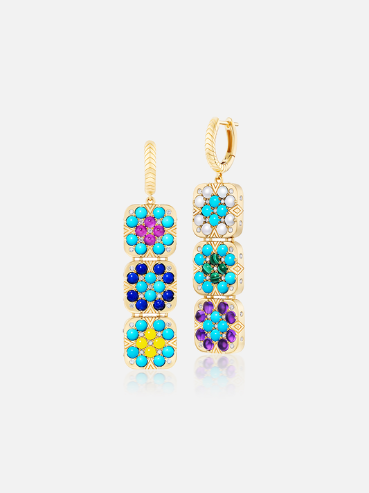Adelade Drop Huggie Earrings