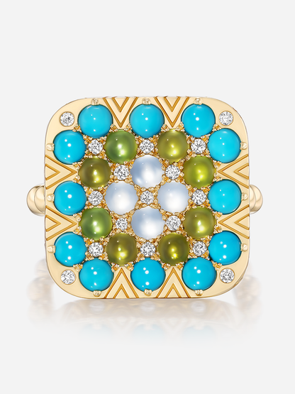 Granny Squares "Esther" Ring
