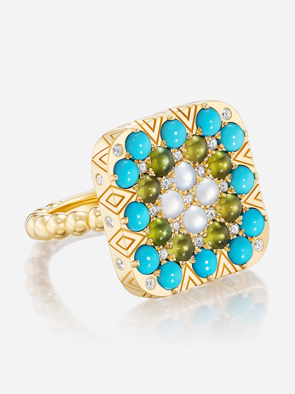 Granny Squares "Esther" Ring