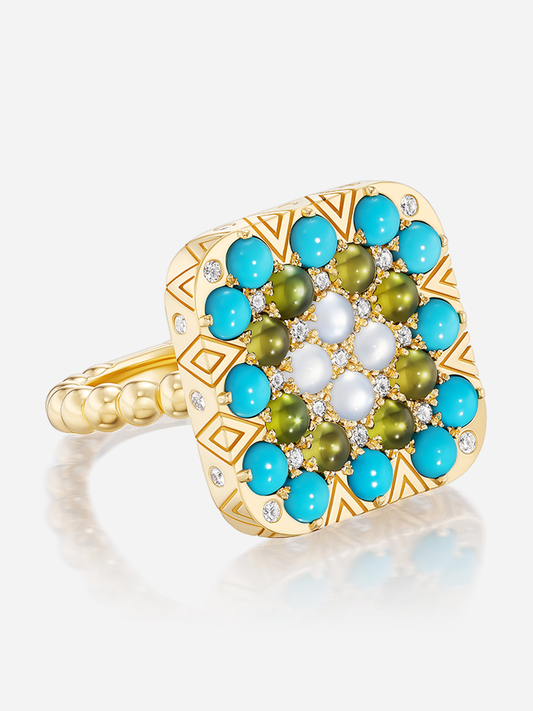 Granny Squares "Esther" Ring