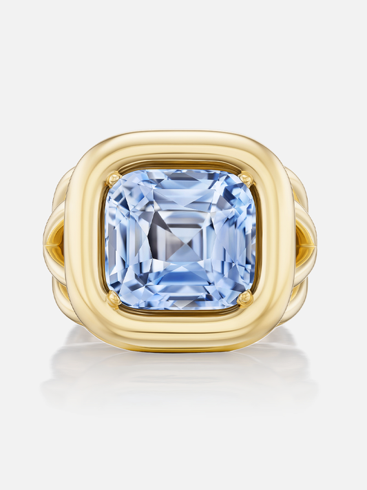 Giza Ring, Light Blue Sapphire 13.24ct