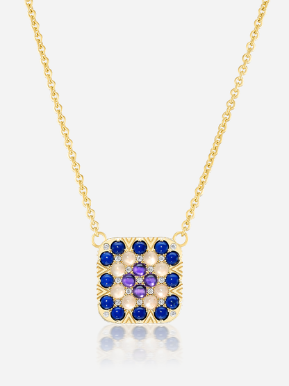 Granny Squares "Martha" Pendant Necklace