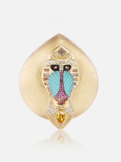 Mandril Brooch