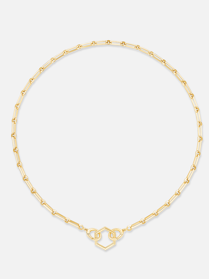 18" Knife Edge Link Chain Necklace