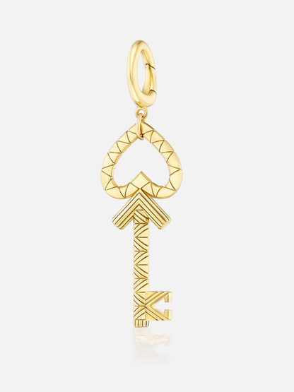 "Key to My Heart" Charm Pendant