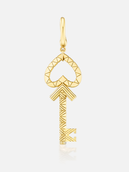 "Key to My Heart" Charm Pendant