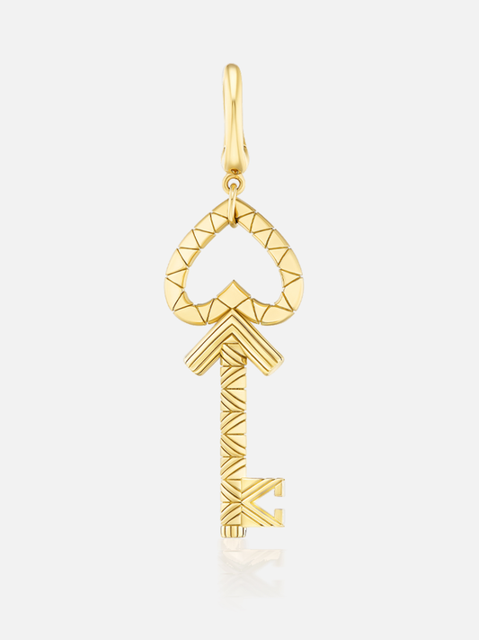 "Key to My Heart" Charm Pendant