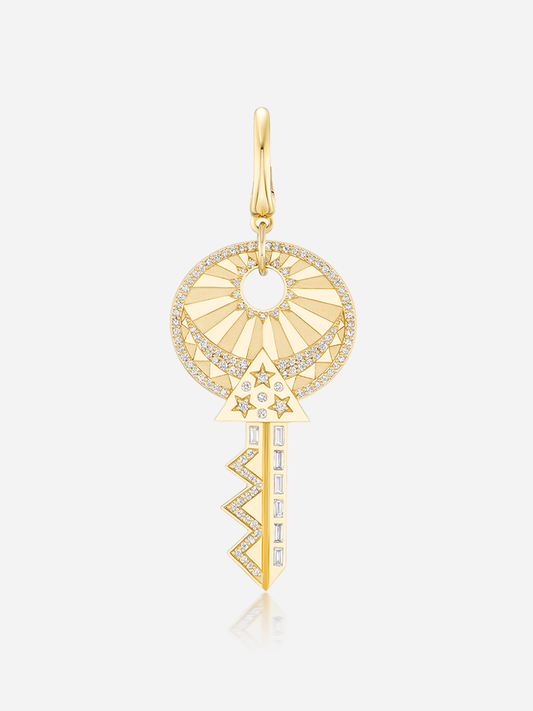 "Key to the Universe" Charm Pendant