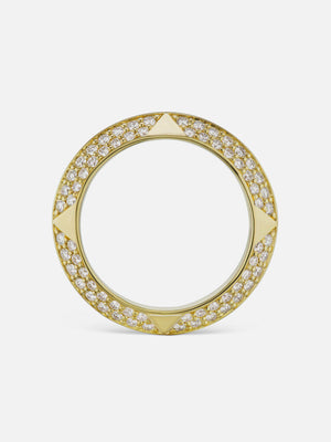 Rosa Pavé Knife Edge Band Diamond Size 6 MCM