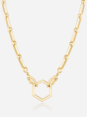 18" Knife Edge Link Chain Necklace