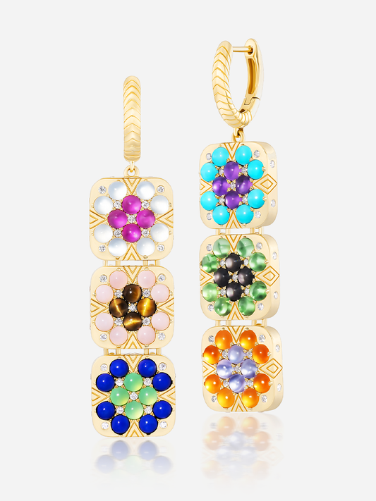 Granny Squares "Lucille" Earrings