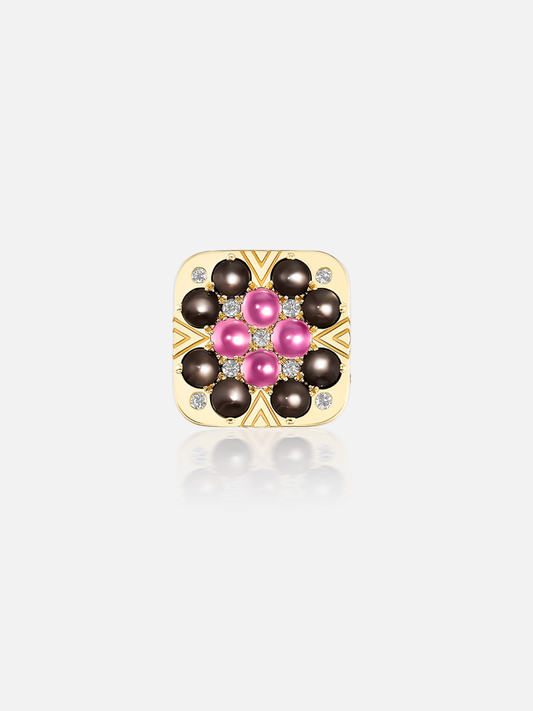 Granny Squares "Marge" Stud Earring