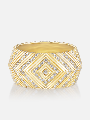 Masego Knife Edge Diamond Cigar Band Size 7 MCM