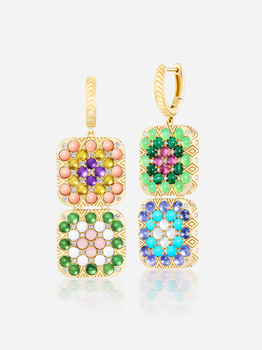 Granny Squares "Maude" Earrings