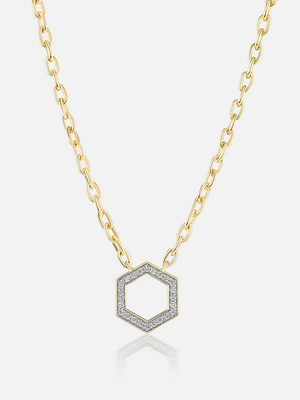 18" Mini Diamond Hexagon Foundation Cable Chain