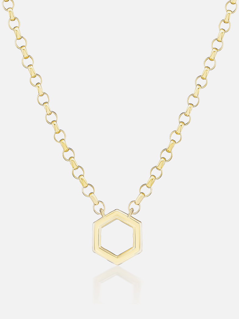 18" Mini Hexagon Foundation Rolo Chain