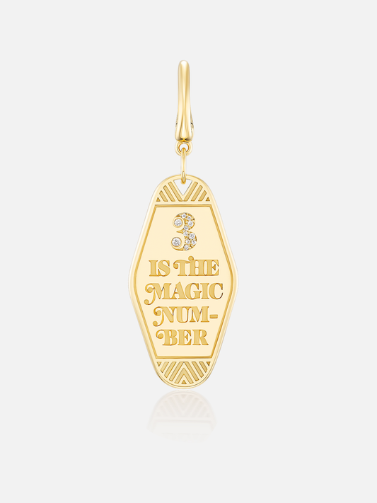 "Magic Number" Keychain Charm