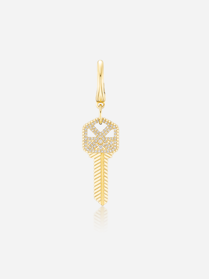 "Key to the Pied-à-terre" Mini Charm Pendant