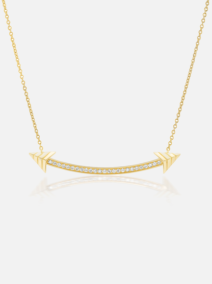 Smiley Pocket Necklace Diamond