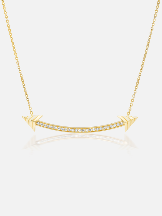 Smiley Pocket Necklace Diamond