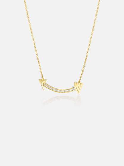 Smiley Pocket Necklace Diamond