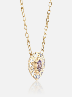 Cleopatra's Tear Pendant Necklace Amethyst MCM