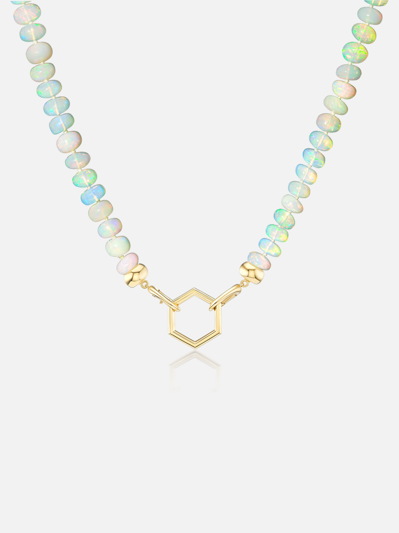 18" Open Bail Opal Bead Foundation Necklace