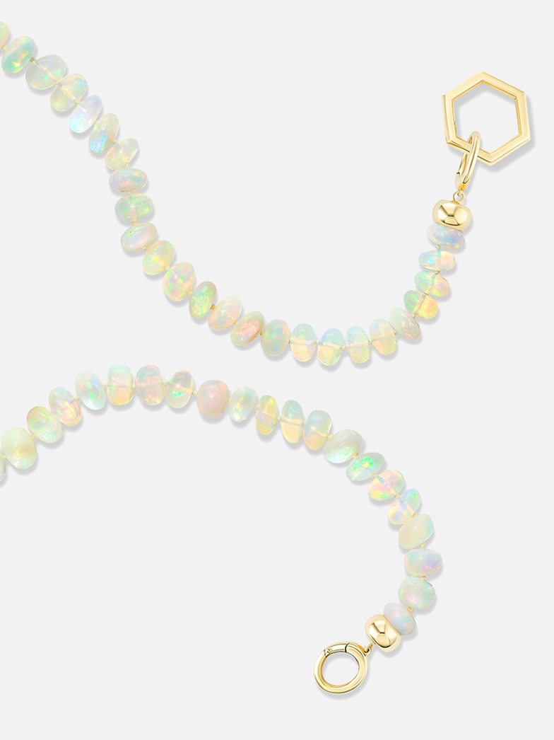 18" Open Bail Opal Bead Foundation Necklace