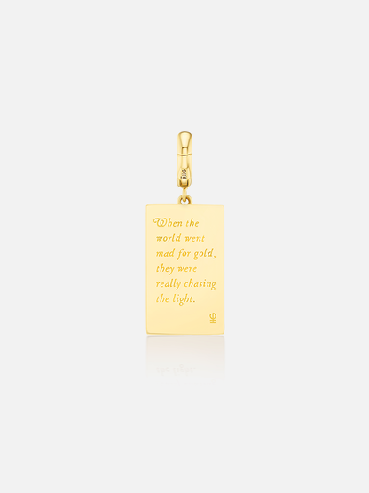 Fine Gold Bar Charm