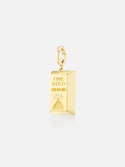 Fine Gold Bar Charm