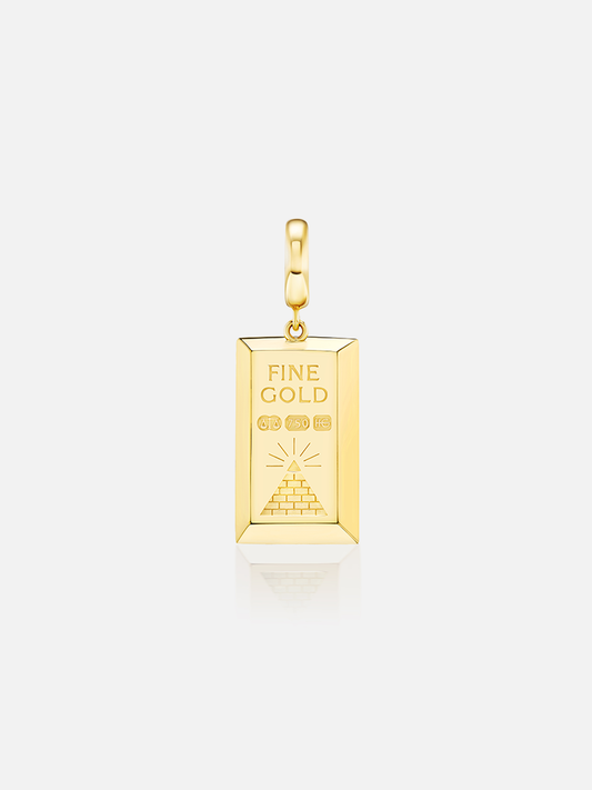 Fine Gold Bar Charm