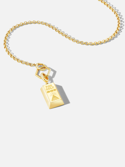 Fine Gold Bar Charm