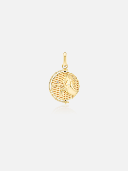 Heads or Tails Coin Pendant